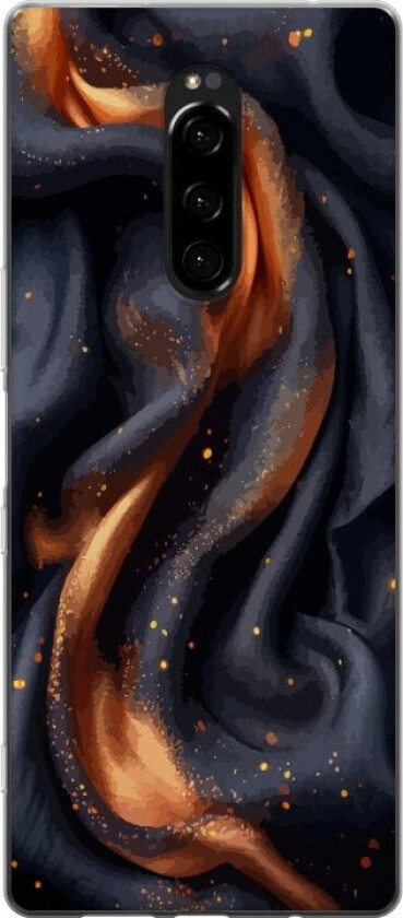 Mobildeksel til Sony Xperia 1 med Brennende silke motiv