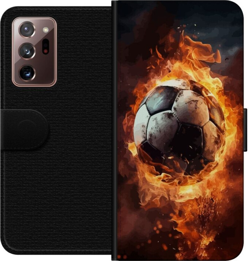 Lommeboketui til Samsung Galaxy Note20 Ultra med Fotball motiv