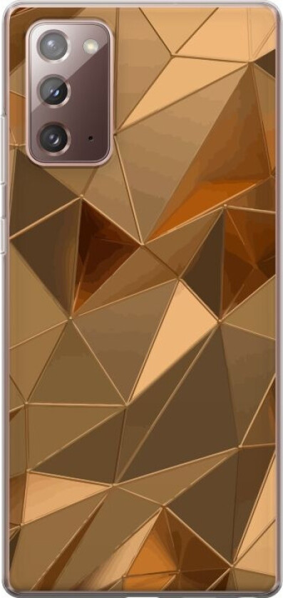Mobildeksel til Samsung Galaxy Note20 med 3D Gull motiv