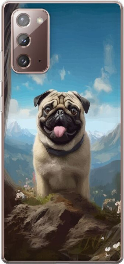 Mobildeksel til Samsung Galaxy Note20 med Glad Hund motiv