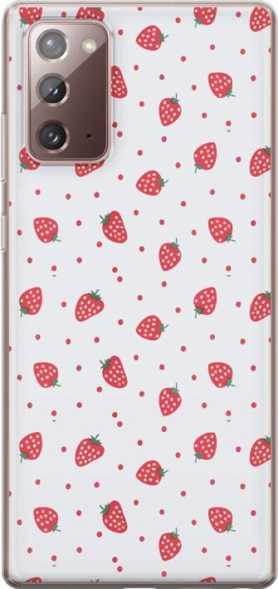 Mobildeksel til Samsung Galaxy Note20 med Jordbær motiv