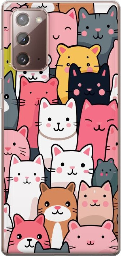 Mobildeksel til Samsung Galaxy Note20 med Kattmønster motiv