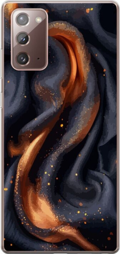 Mobildeksel til Samsung Galaxy Note20 med Brennende silke motiv