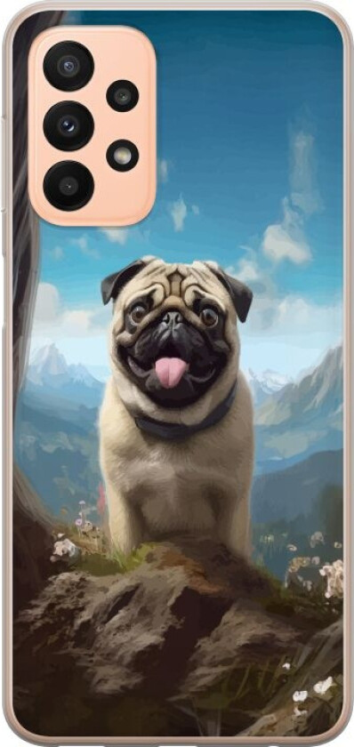 Mobildeksel til Samsung Galaxy A23 med Glad Hund motiv