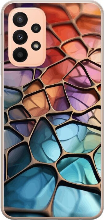 Mobildeksel til Samsung Galaxy A23 5G med Metalliskt mønster motiv