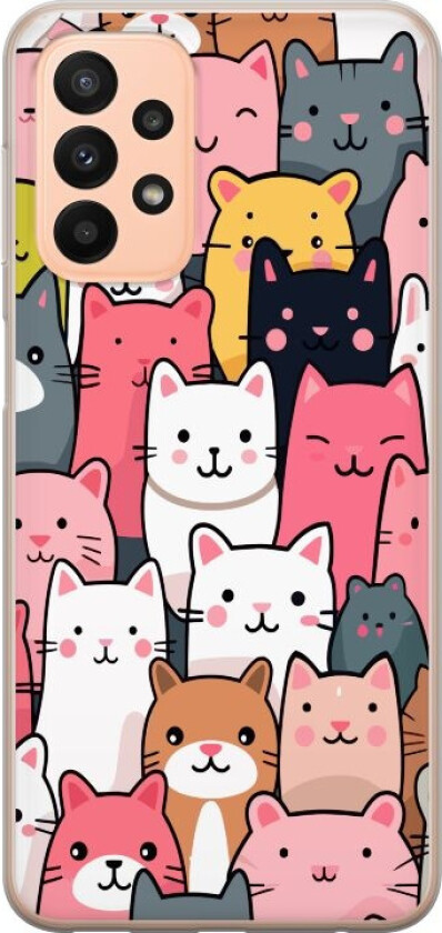 Mobildeksel til Samsung Galaxy A23 5G med Kattmønster motiv