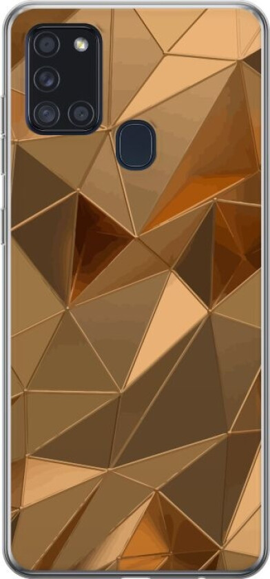 Mobildeksel til Samsung Galaxy A21s med 3D Gull motiv