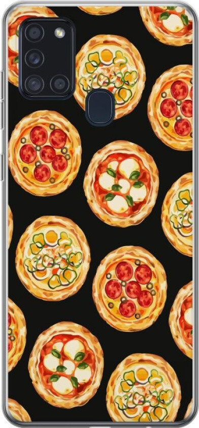 Mobildeksel til Samsung Galaxy A21s med Pizza motiv