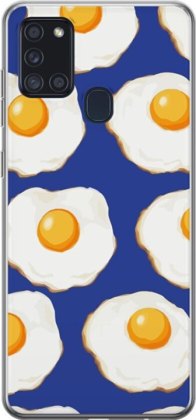 Mobildeksel til Samsung Galaxy A21s med Stekte egg motiv
