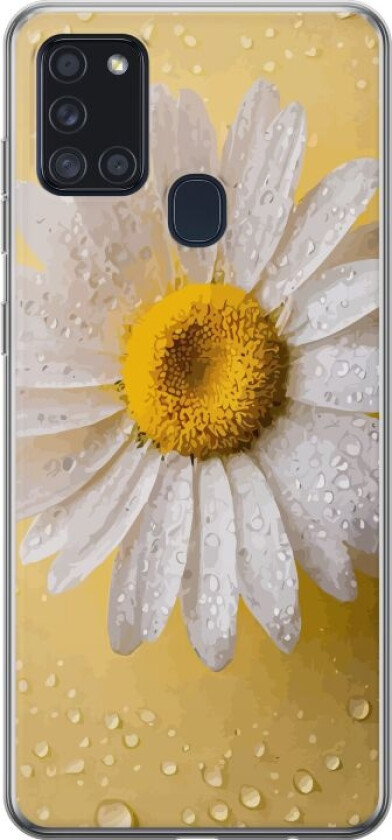 Mobildeksel til Samsung Galaxy A21s med Porselensblomst motiv