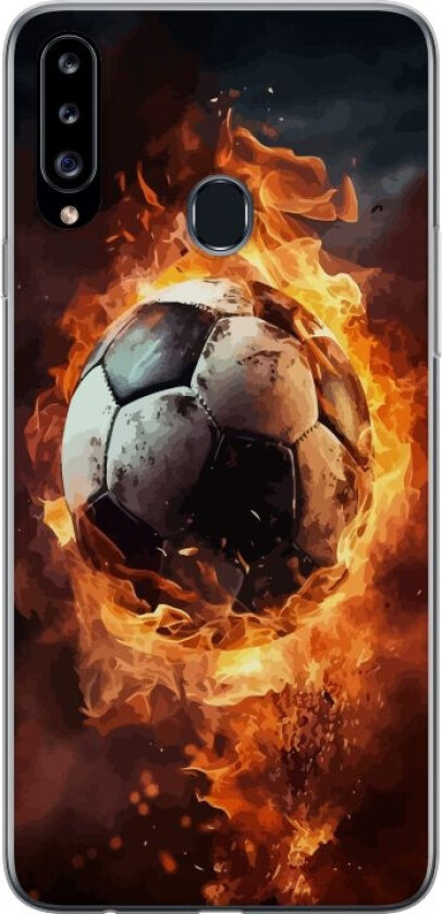 Mobildeksel til Samsung Galaxy A20s med Fotball motiv