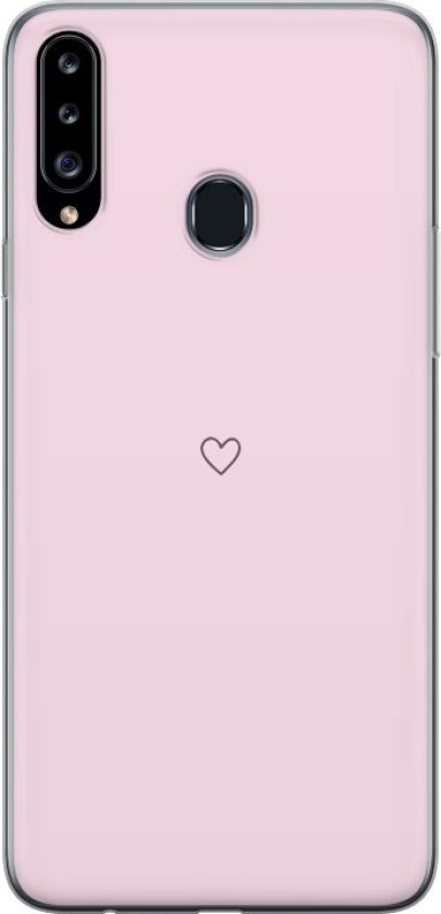 Mobildeksel til Samsung Galaxy A20s med Hjerte motiv
