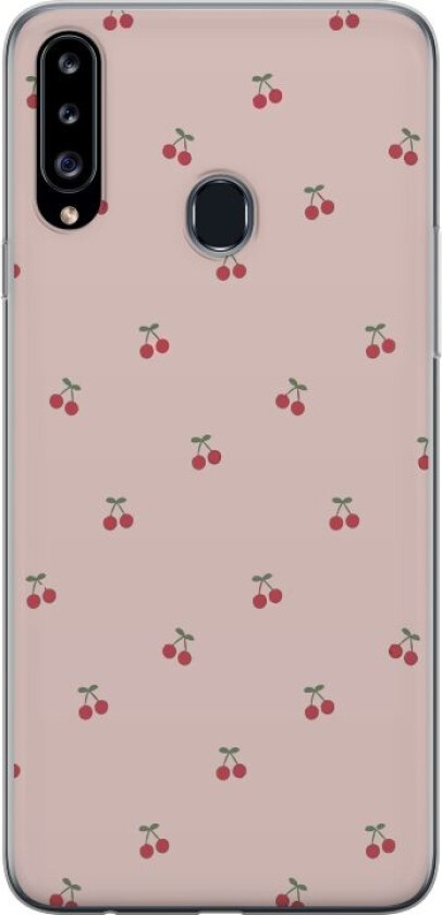 Mobildeksel til Samsung Galaxy A20s med Kirsebær motiv