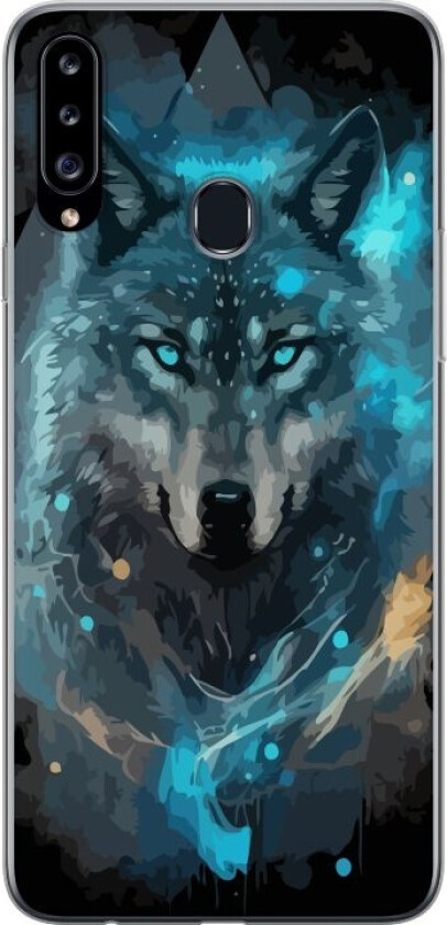 Mobildeksel til Samsung Galaxy A20s med Ulve motiv