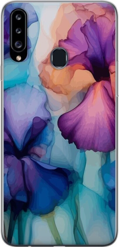 Mobildeksel til Samsung Galaxy A20s med Magiske blomster motiv