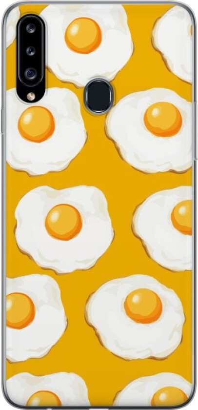 Mobildeksel til Samsung Galaxy A20s med Stekt egg motiv