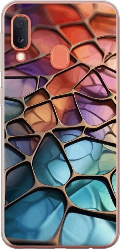 Mobildeksel til Samsung Galaxy A20e med Metalliskt mønster motiv