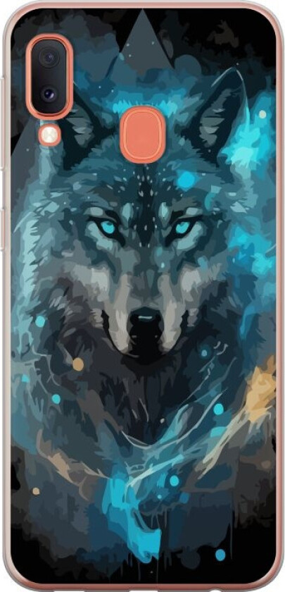 Mobildeksel til Samsung Galaxy A20e med Ulve motiv
