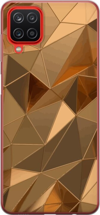 Mobildeksel til Samsung Galaxy A12 med 3D Gull motiv