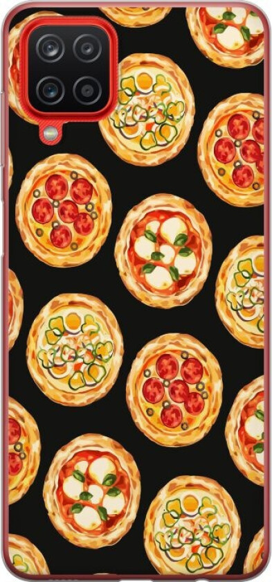 Mobildeksel til Samsung Galaxy A12 med Pizza motiv
