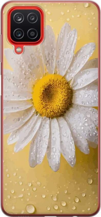 Mobildeksel til Samsung Galaxy A12 med Porselensblomst motiv