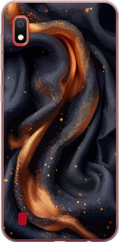 Mobildeksel til Samsung Galaxy A10 med Brennende silke motiv