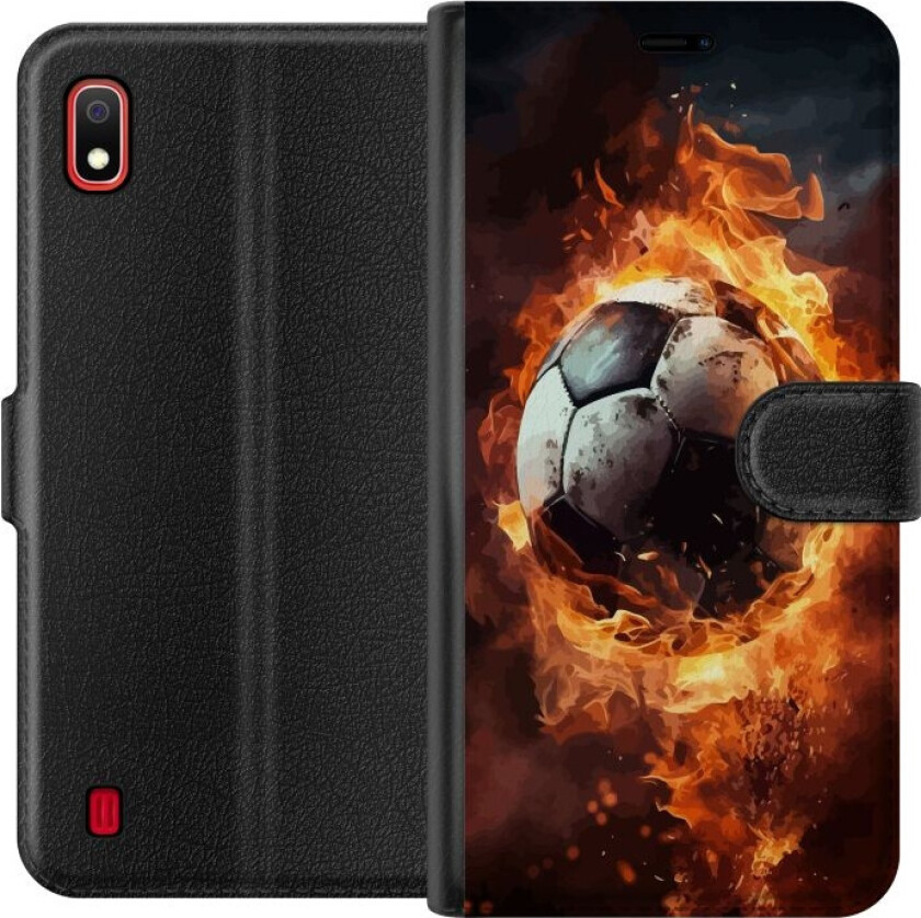 Lommeboketui til Samsung Galaxy A10 med Fotball motiv