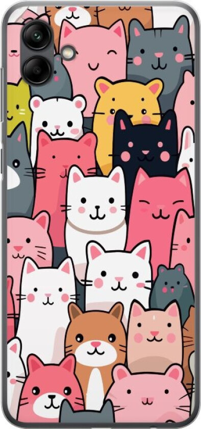 Mobildeksel til Samsung Galaxy A05 med Kattmønster motiv
