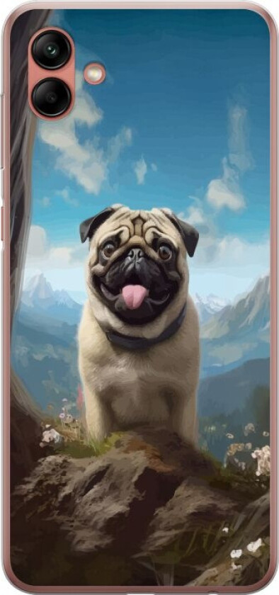 Mobildeksel til Samsung Galaxy A04 med Glad Hund motiv