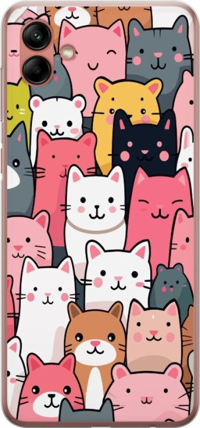 Mobildeksel til Samsung Galaxy A04 med Kattmønster motiv