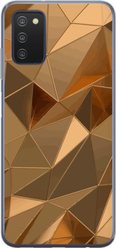 Mobildeksel til Samsung Galaxy A03s med 3D Gull motiv