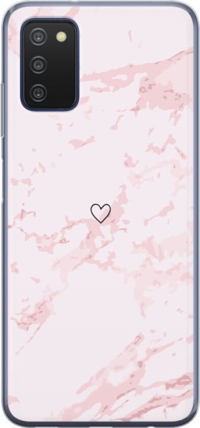 Mobildeksel til Samsung Galaxy A03s med Rosa Hjerte motiv