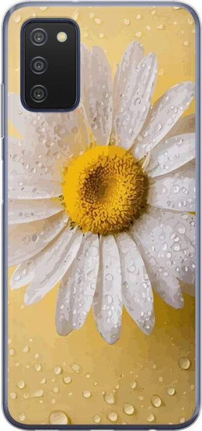 Mobildeksel til Samsung Galaxy A03s med Porselensblomst motiv