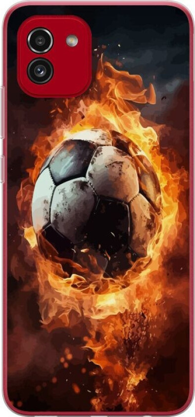 Mobildeksel til Samsung Galaxy A03 med Fotball motiv