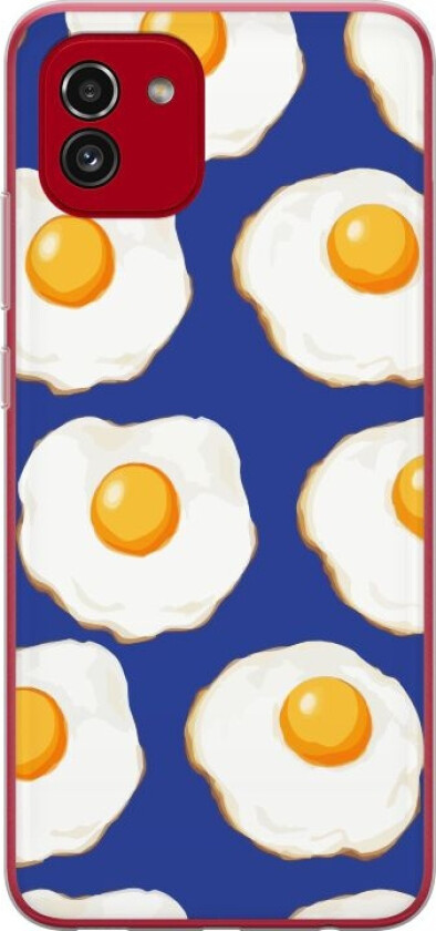 Mobildeksel til Samsung Galaxy A03 med Stekte egg motiv