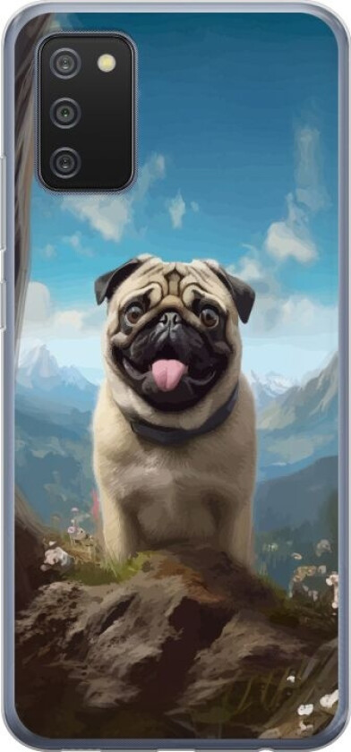 Mobildeksel til Samsung Galaxy A02s med Glad Hund motiv