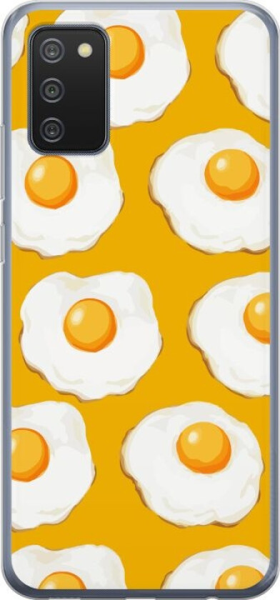 Mobildeksel til Samsung Galaxy A02s med Stekt egg motiv