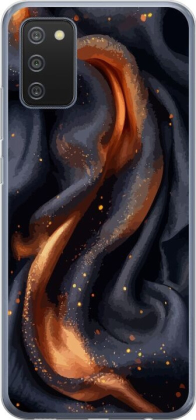 Mobildeksel til Samsung Galaxy A02s med Brennende silke motiv