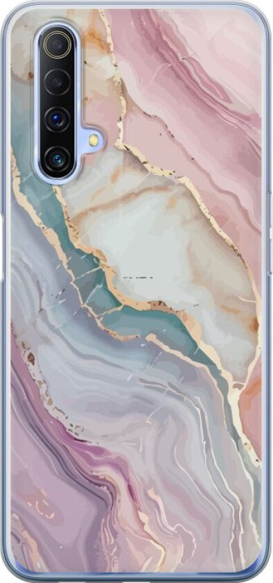 Mobildeksel til Realme X50 5G med Marmor motiv