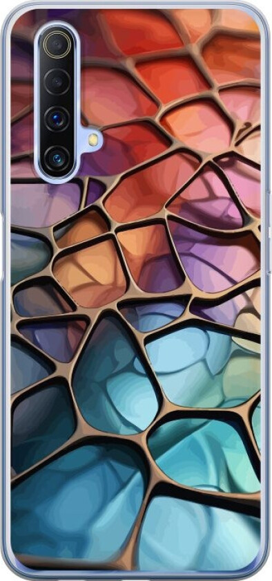 Mobildeksel til Realme X50 5G med Metalliskt mønster motiv