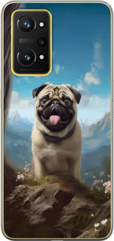 Mobildeksel til Realme GT Neo 3T med Glad Hund motiv