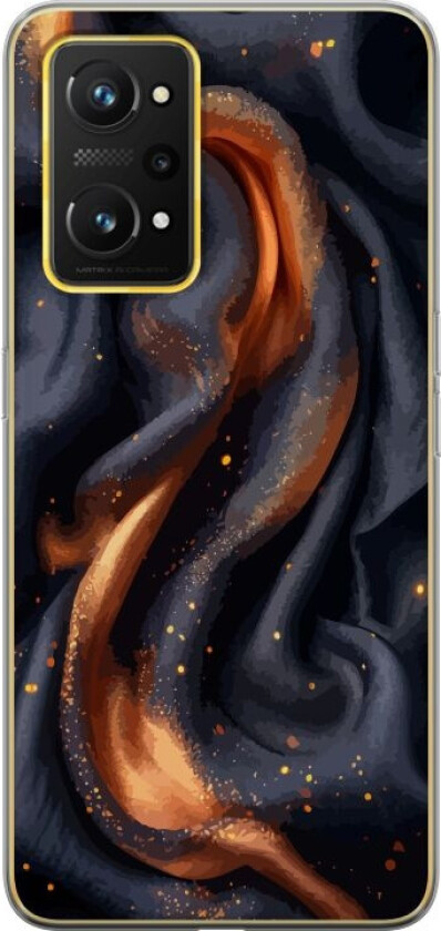 Mobildeksel til Realme GT Neo 3T med Brennende silke motiv
