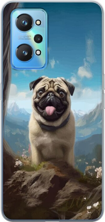 Mobildeksel til Realme GT Neo2 med Glad Hund motiv