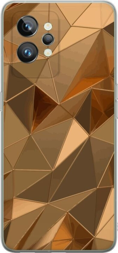 Mobildeksel til Realme GT2 Pro med 3D Gull motiv