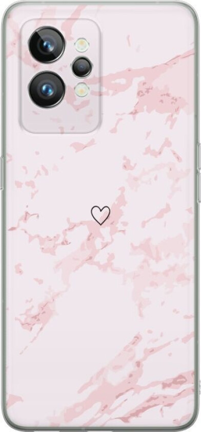 Mobildeksel til Realme GT2 Pro med Rosa Hjerte motiv
