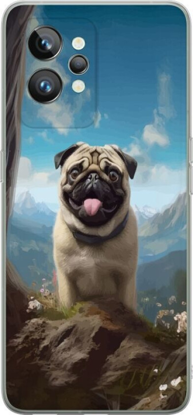 Mobildeksel til Realme GT2 Pro med Glad Hund motiv