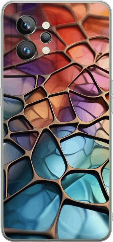 Mobildeksel til Realme GT2 Pro med Metalliskt mønster motiv
