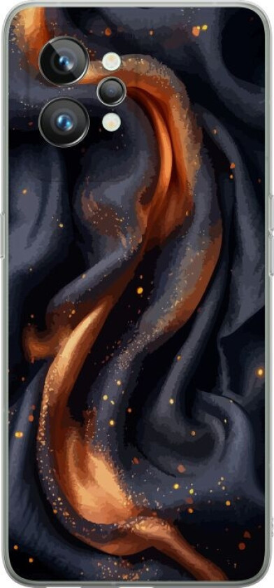 Mobildeksel til Realme GT2 Pro med Brennende silke motiv