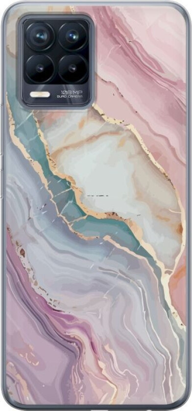 Mobildeksel til Realme 8 med Marmor motiv