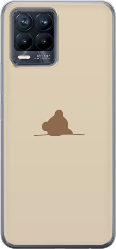 Mobildeksel til Realme 8 med Nalle motiv